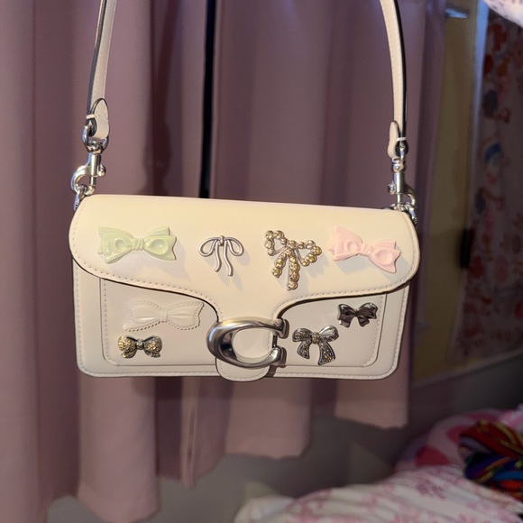 NWOT - Coach Tabby Shoulder Bag 20 With Bows - Picture 3 of 8